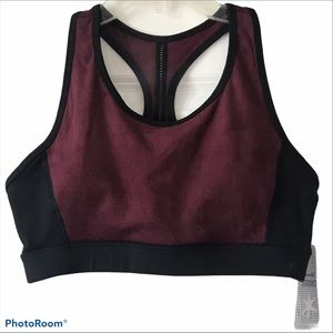 NWT Splendid Studio Faux Suede Yoga Bra